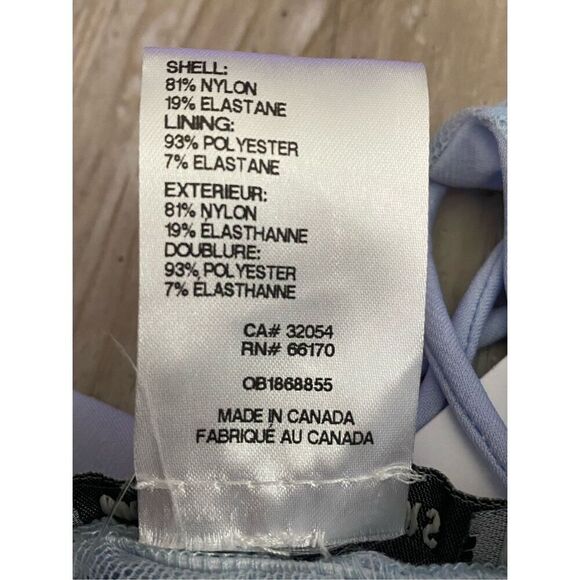 Urban Outfitters Babydoll Swimsuit Top Blue With Lace Size Medium - Picture 4 of 4